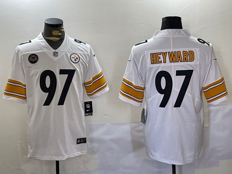 Men Pittsburgh Steelers #97 Heyward 2024 Nike Limited NFL Jersey style 2